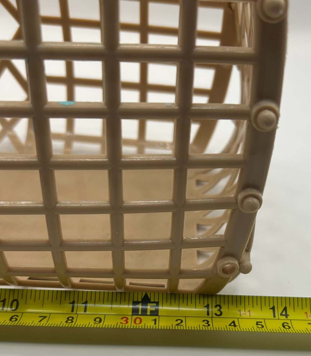 Sun Jellies The Original Jelly Bag Co. Retro Basket Small Beige - Picture 4 of 5